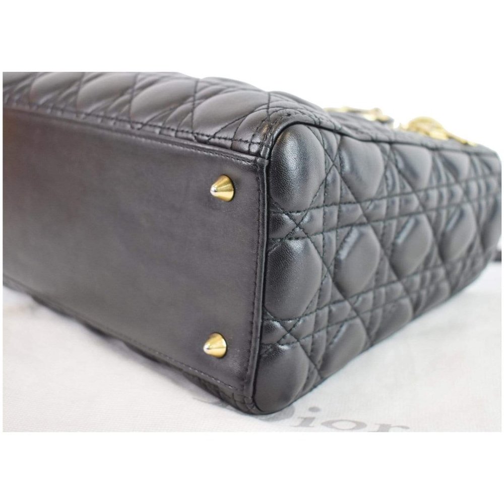 CHRISTIAN DIOR Medium Lady Dior Lambskin Shoulder - Picture 7 of 12